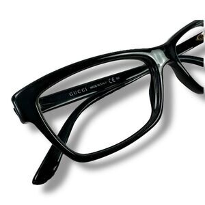Gucci Women's Eyeglasses Style‎ 3562 Rectangular Frame Black Secretary Academia